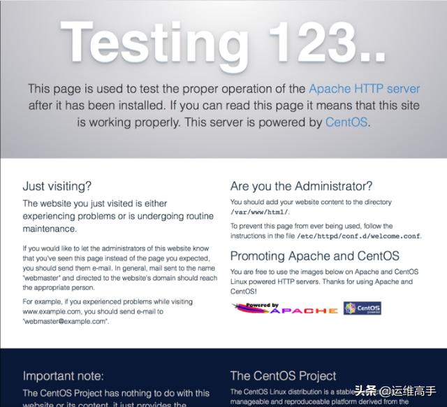 CentOS7 - 安装Apache HTTP Server和PHP