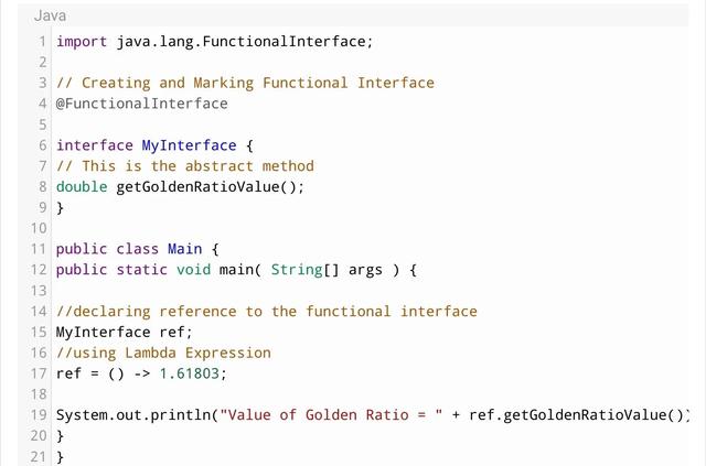 Java中的函数接口